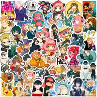 hot【DT】 50pcs Anime Spy X Stickers Laptop Fridge Car Forger Cartoon Sticker for Kids