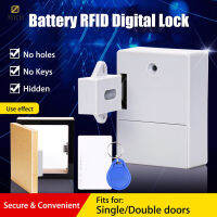 Battery RFID Cabinet Drawer Lock DIY Digital Portable Keyless Durable Without Perforate Hole