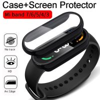 ◊۩ Screen Protector Case 3D Protective Film for Xiaomi Mi Band 7 6 5 4 3NFC PC Full Cover Shockproof Frame Case for Smart Watch Mi7