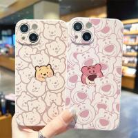 เคสใหม่ซิลิโคน Supeso สำหรับ Xiaomi Redmi Note 12 Pro 11 S 11 SE 10S 10S 10 Pro Max 9S 9T 8 Pro 7 Pro 4G Global เคสโทรศัพท์กันกระแทกลายหมีสตรอเบอร์รี่