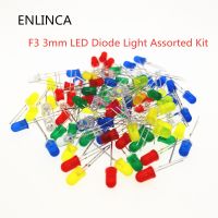 100pcs/lot F3 3MM Round Green Yellow Blue White Red Orange LED Light COMPONENT Diode DIY kit Purple Pink Jade green warm whiteElectrical Circuitry Par