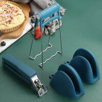 Household Anti-scalding Set Tool Steamer Take Dish Clamp Anti-slip Tray Lifting Device Spoon Rests with Pot Clips Kitchen Gadget