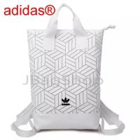 Adidas Originals geometric 3D roll top backpack รุ่นใหม่ชนช้อป!!กระเป๋าเป้สะพายหลัง ส่งฟรี