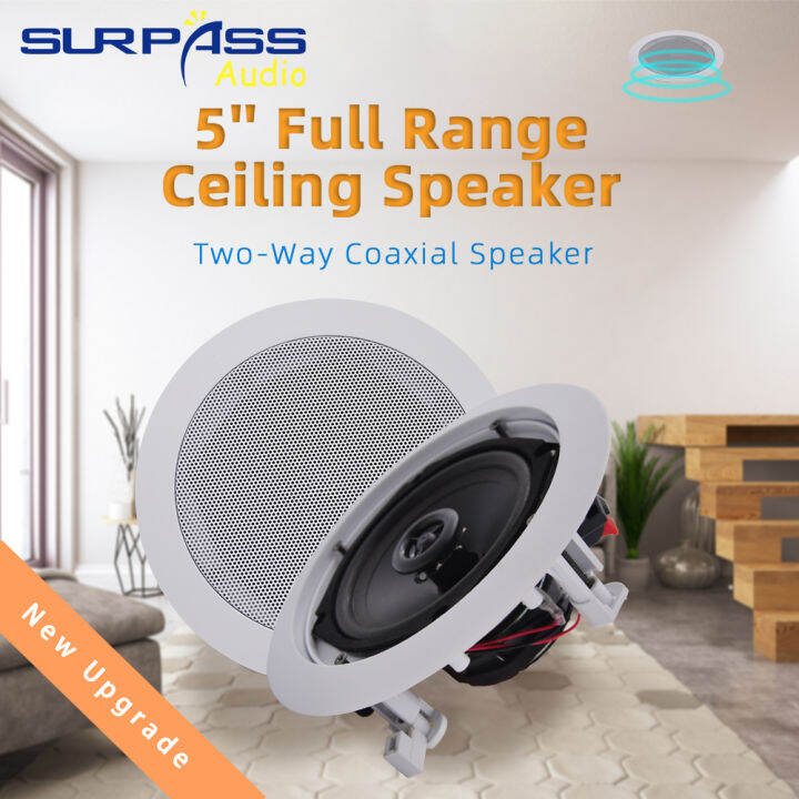 5inch Recessed Coaxial Ceiling Speaker Wall Sound Horn Loudspeaker 8ohm