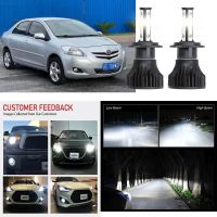 ไฟหน้ารถยนต์ LED 40w 6000k สีขาว สําหรับ Toyota Vios 2008 TO 2012 รับประกัน 10 เดือน