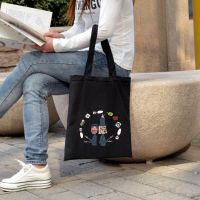 The new Han Guoyuan lodge bags womens shoulder animated cartoon shopping bag aslant students book