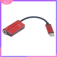 【HJ】 USB Type C Audio CABLE 2 in 1 Type-C ถึง3.5MM JACK Charge Headphone ADAPTER