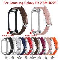 ☈♚♣ Pasek ze skóry Watchband tchick do Samsung Galaxy Fit 2 SM-R220 inteligentny zegarek bransoletka wymiana opaski na nadgarstek dla Fit 2 SM R220