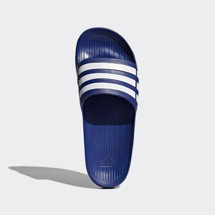 รองเท้าแตะ-adidas-duramo-slide-สีน้ำเงินแถบขาว