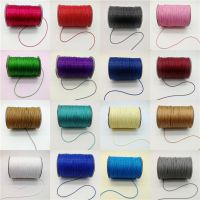 hot【cw】 New 0.5/0.8/1.0/1.5/2.0mm Waxed Cord Thread Leather twine String Necklace Rope Bead Jewelry Making