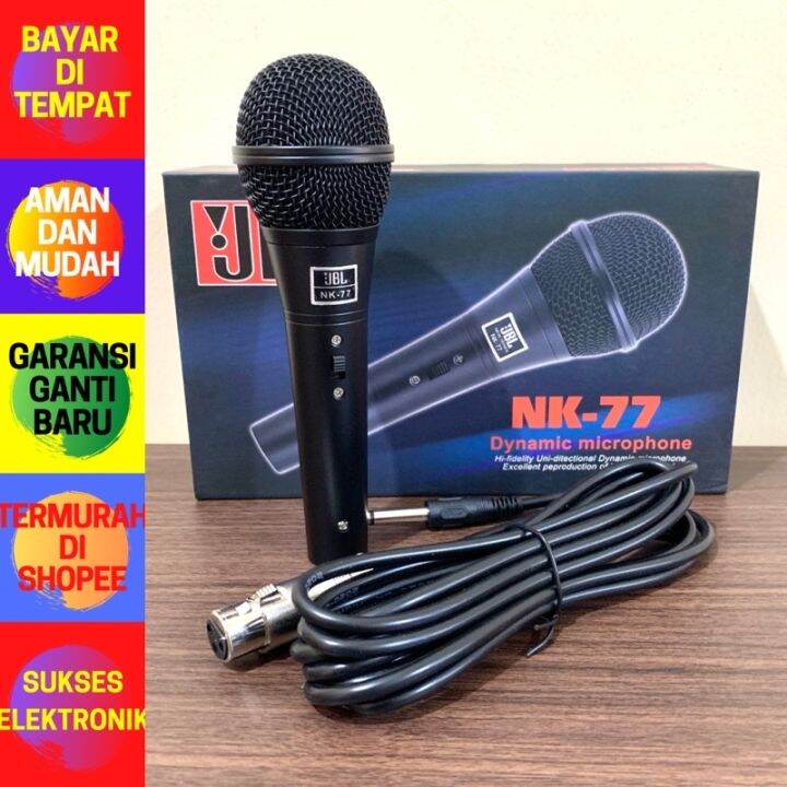 MIC MIK JBL NK77 ORI MICROPHONE PENGERAS SUARA SPEAKER KAROKE Lazada