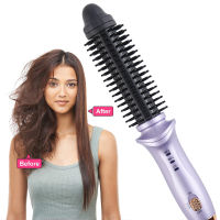 Mini Hair Comb Brush Styler One Step Hair Straightener Curler Comb 2 In 1 Portable Travel Inligent Curling Hair Tools