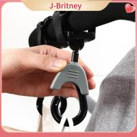 J-BRITNEY ตะขอเกี่ยวกระเป๋าเก็บของรถอุปกรณ์เสริมรถเข็นเด็ก1คู่การ์ตูนรูปหมีสำหรับเด็กตะขอรถเข็นรถเข็นเด็กทารกหมุนได้360องศา