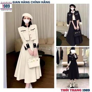 Những Bộ Váy Dạ Tweed Đẹp Nhất 2023 Từ Style Hàn Quốc