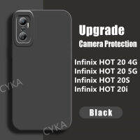 ซิลิโคนนิ่มเคสโทรศัพท์ Infinix HOT20ไฟ/20i ร้อน/HOT20S/ร้อน20 5G อ่อนโยนสีเคสใส่โทรศัพท์ Infinix 20i ร้อนกับป้องกันเลนส์กล้องคลุมทั้งหมดที่มีโลโก้โทรศัพท์ปลอกขายดี