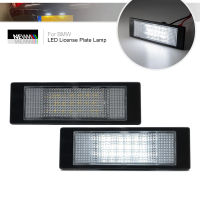 Error Free White LED License Plate Lights For BMW E81 E87 E87N Mini R55 Astra H GTC License Number Plate Lamps Car Tail Light