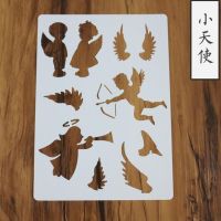 1pc Stencil Little Angel Painting Templates Wall Graphics Scrapbooking Coloring Embossing Accessories Decorative Reusable Rulers  Stencils