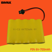 Pin sạc 6V 700mAh dành cho đồ chơi ô tô điều khiển, Pin AA 6V Bmax chuẩn SM