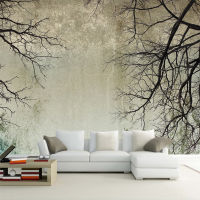 [hot]Custom 3D Photo Wallpaper Home Decor Nordic Style Creative Abstract Art Tree Branches Papel De Parede Desktop Mural Wallpaper 3D