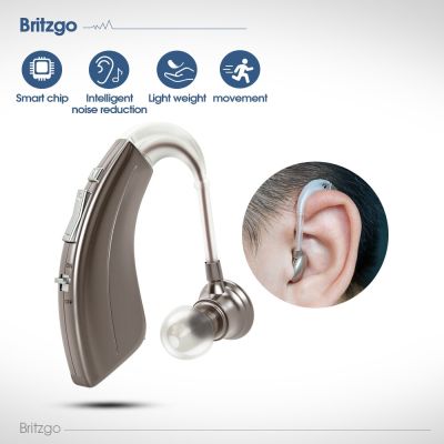 ZZOOI Britzgo Wireless Digital Hearing Aids Battery Life 500 hours  Sound Amplifier For The Elderly Deafness