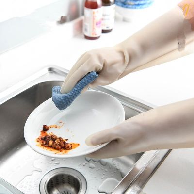 Japan Dishwashing Cleaning Gloves Magic Silicone Rubber Dish Washing Glove for Household Scrubber Kitchen Clean Tool Scrub Safety Gloves