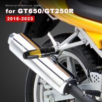 แผ่นเลื่อนอลูมิเนียมรองท่อไอเสียรถจักรยานยนต์สำหรับ Hyosung GT650R อุปกรณ์เสริม GT250R GT650S GT125R GT650 GT 650T250 GT 650ฝาครอบ125 250