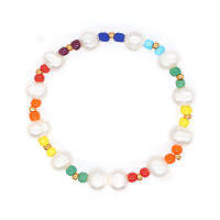 GO2BOHO Freshwater Pearls celet For Women clet Pulseras Moda Jewelry Colorful Rainbow Beaded celets Girlfriend Gift