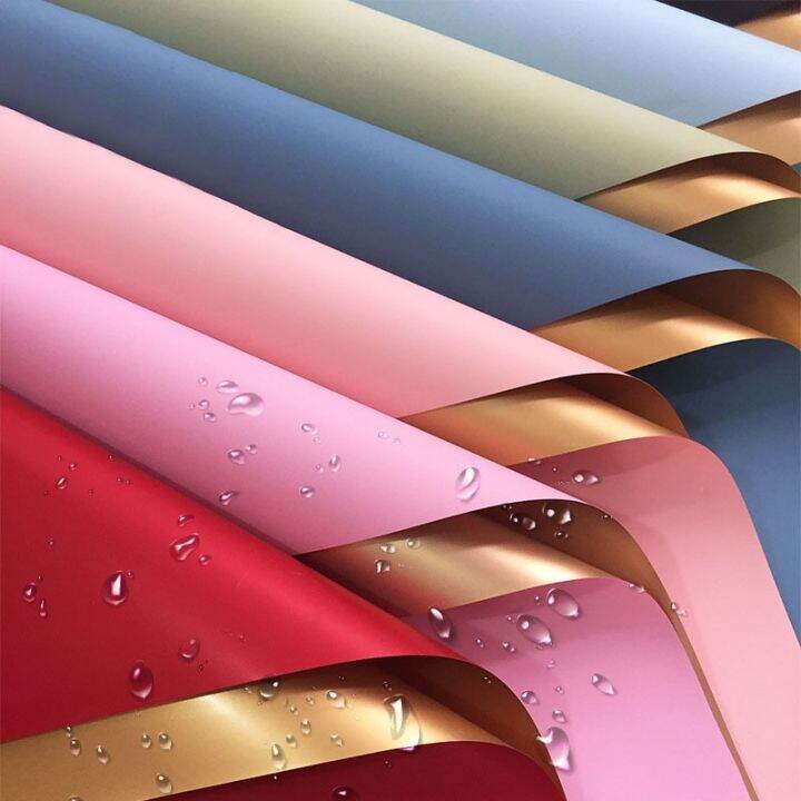 《Philippines Local inventory》 20pcs Gold Two Thick Bouquet Wrapping