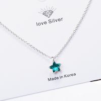 【cc】✥☋✘  925 Sterling Star Pendants Necklaces Luxury Jewelry Female Shipping GaaBou