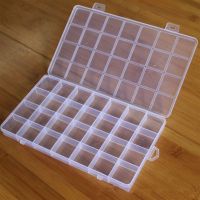 28 Grids Plastic Transparent Jewelry Box Multi-Compartment Storage Organizers Women Ring Necklace Crafts Beads Earring Box Tool Storage Shelving
