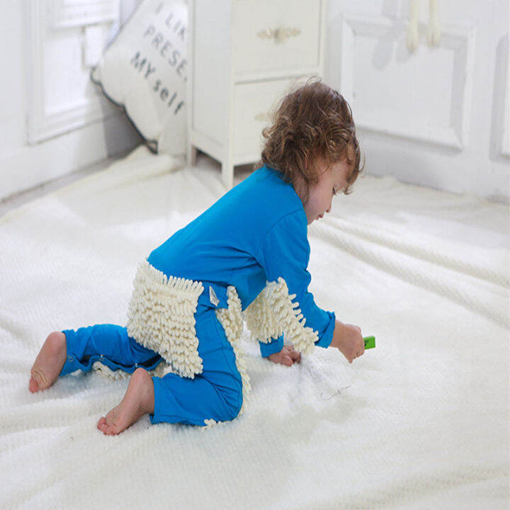 new-popular-baby-climbing-suit-infant-jumpsuit-mop-wear-lazy-crawling