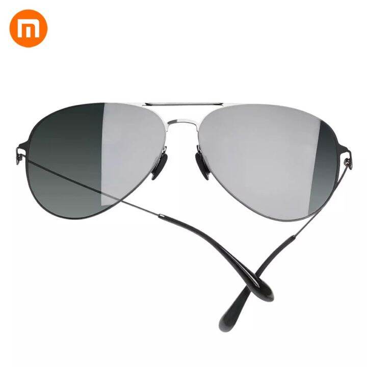 xiaomi-mijia-aviator-แว่นกันแดดป้องกันรังสียูวีกรอบสแตนเลส