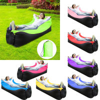 Summer Outdoor Fast Inflatable Air Sofa Chair Portable Travel Camping Sleeping Bed Inflatable Air Mattress Lazy Bag Beach Sofa