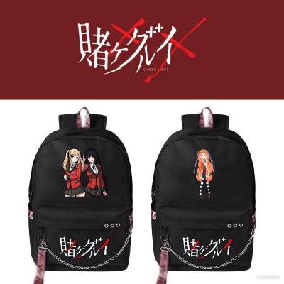 KAKEGURUI Backpack for Women Men Student Large Capacity Fashion Personality Multipurpose Female Bags
