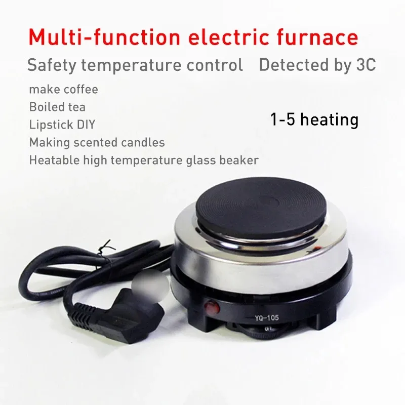 Portable electric burner 500w single stove mini hotplate adjustable  temperature furnace home kitchen cook coffee heater cooker d