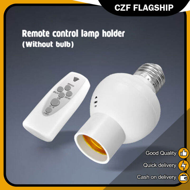E27 wireless remote control light bulb socket third gear dimmer switch