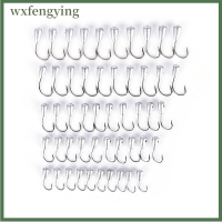 Wxfengying 10/50x ตะขอกลับด้านไทเทเนียมทังสเตนหัวจิ๊กตะขอเบ็ดที่แขวนแบบขาตั้งดีบุก