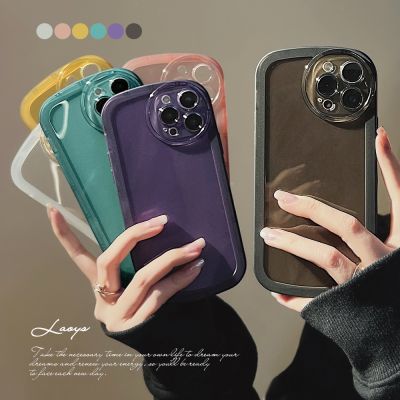 Dark Purple For iphone 14 Pro Case Clear Soft Silicone 아이폰 케이스 чехол на айфон Camera Protection Case Transparent Drop-shipping
