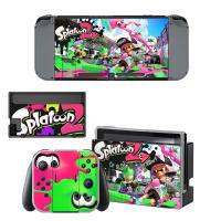 Splatoon 2 Nintendoswitch สติกเกอร์จอยเกม Nintend Switch ผิวสำหรับคอนโซลสวิทช์นินเทนโด Joy-Con สติกเกอร์สกินขาตั้งตัวควบคุม