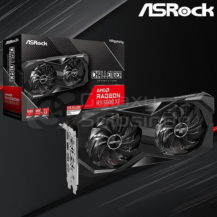 Asrock Radeon RX 6600 XT CHALLENGER D 8GB OC GDDR6 - VGA RX6600XT ...