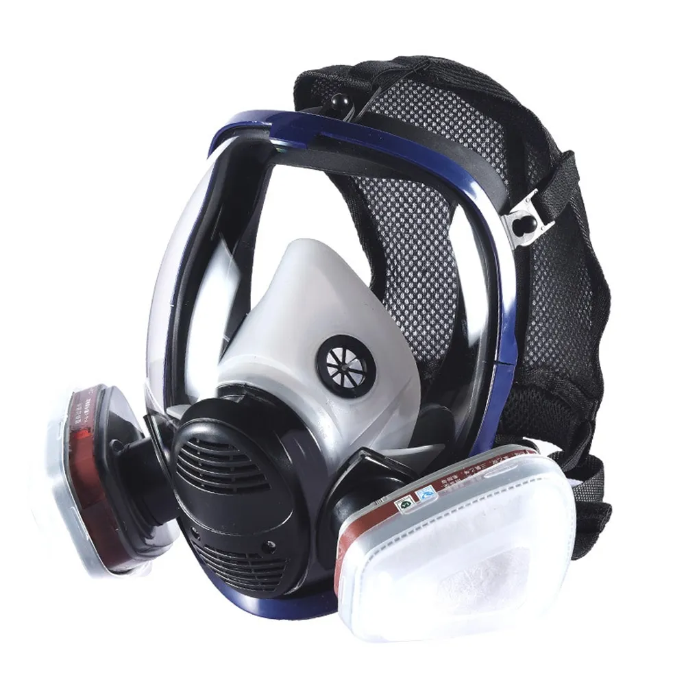 Chemical Mask 6800 7 In 1 Gas Mask Dustproof Respirator Paint Pesticide  Spray Silicone Full Face Filters For Laboratory Welding | Lazada.co.th