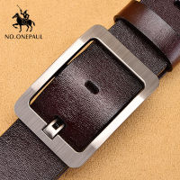 NO.ONEPAUL genuine leather men belts fashion business belts for male luxury designer belts men cowskin jeans Buckle blets