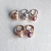 16Mm/20Mm Real Natural Freshwater Flameball Fireball Baroque Pearl Rings Jewelry Designs For Women