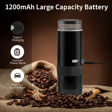 Portable Nespresso or Ground Coffee Capsule Coffee Maker Car 