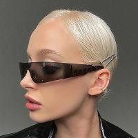 GM LUMIAS Y2k Rimless Sunglasses Fashion One pieces Punk Mirror Shades for Men Trending Brand Design UV400 Cycling Women Eyewear