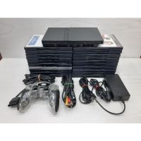 เครื่อง PS2 รุ่น Slim PlayStation 2 Slim รุ่น 7 | 9 เล่นแผ่นแท้ เล่นก๊อปไม่ได้ พร้อมแผ่นเกมแท้ 50-100 แผ่น ไฟไทยได้ พร้อมเล่น เพทู