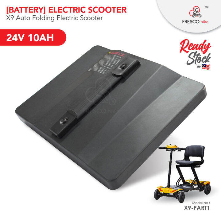 [Battery] Lithium 24V 10AH Electric Scooter Auto Folding X9 Lazada