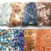 ELEGANT 50g/bag Bulk Glitter Round/Star/Butterfly Shape Confetti Nail Glitter Sequins 1mm 2mm 3mm Holographic Sequins DIY Nail Supplies