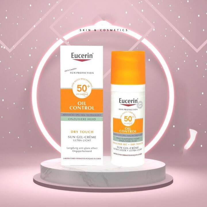 Eucerin Control Facial Oil, Sunscreen, Refreshing Waterproof Whitening
