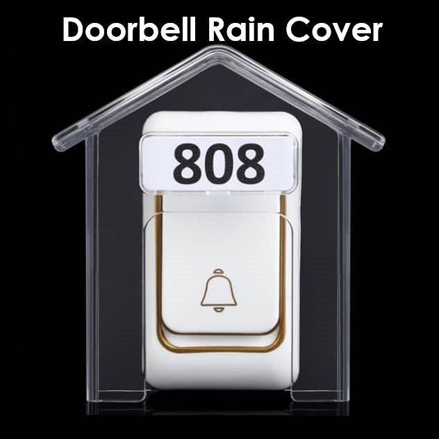 Waterproof Cover For Wireless Doorbell Transparent Outdoor Doorbell
